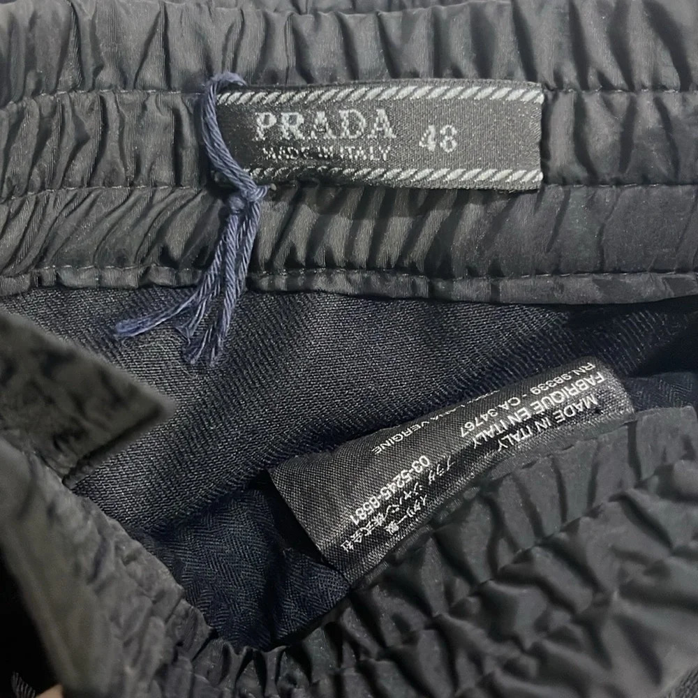 Prada 100% Wool Black Jogger Trouser Pants Sz M (EU 48) - Picture 6 of 13
